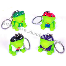 Plastic Toys of Super Hero Frog Keychain